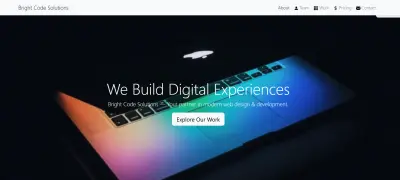 Bright Code Solutions – Company Website Design & Development
