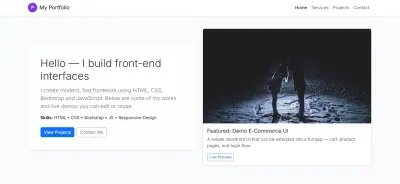 frontend website