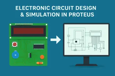 تنفيذ مشروع إلكتروني متكامل مع تصميم الدائرة والمحاكاة على برنامج Proteus