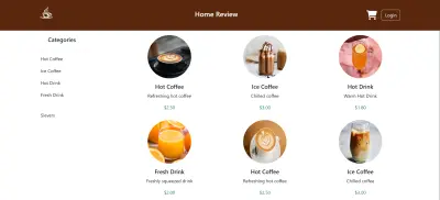 menu drinks
