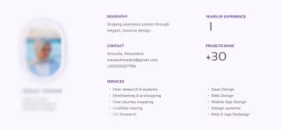 بورتوفوليو لمصمم UI|UX