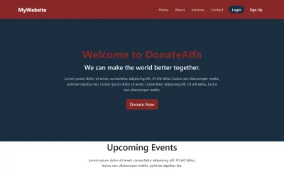 Donations website