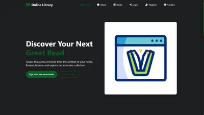 Online Library Website
