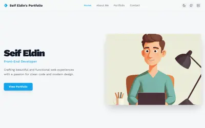 تصميم موقع شخصي (Portfolio)