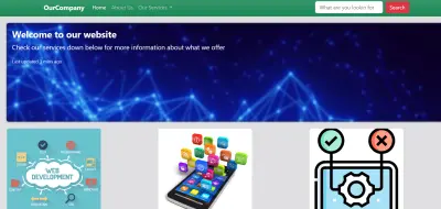 Landing page صفحة هبوط بسيطة لشركة او شخص