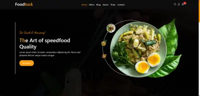تصميم وتطوير موقع “FoodTuck” لمطعم وجبات سريعة عصري