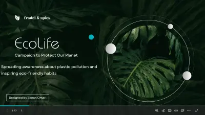 Green Modern Sustainable Living Nature Presentation