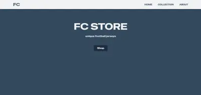 تصميم واجهة بسيطة وعصرية لمتجر "FC STORE" الإلكتروني