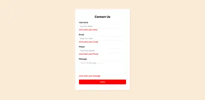 Contact Us Form