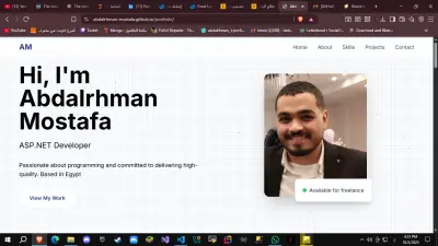 عمل portfolio احترافي