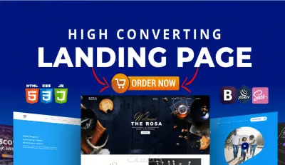 تصميم صفحة ويب ب HTML5 CSS3 Bootstrap