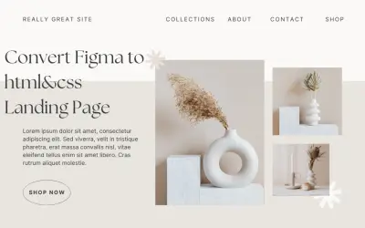 تحويل تصميم Figma الي LandingPage باستخدام HTML&CSS.