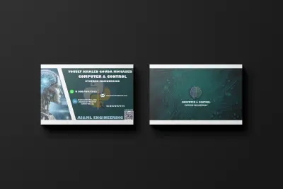 تصميم بطاقة عمل (بزنس كارد) احترافية تعكس هوية مشروعك أو شركتك بشكل مميز وجذاب.