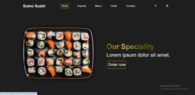 Sushi Landing Page