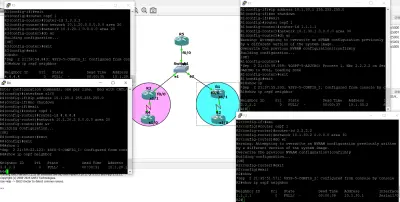 ربط عدة شبكات معاً باستخدام بروتوكول OSPF