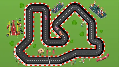 تحويل فكرة بسيطة إلى مشهد سباق حيوي متكامل | موشن جرافيك