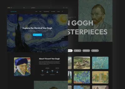 موقع إلكتروني لعرض اللوحات الفنية