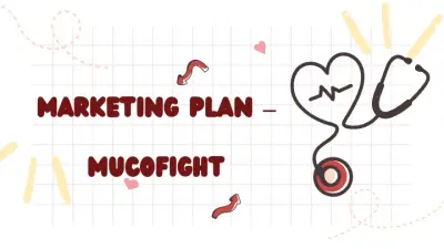 تصميم عرض تقديمي احترافي لخطة تسويقية لدواء Mucofight