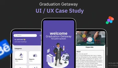 تصميم تطبيق وموقع ويب واجهة المستخدم UI UX design لUniversity Graduation System