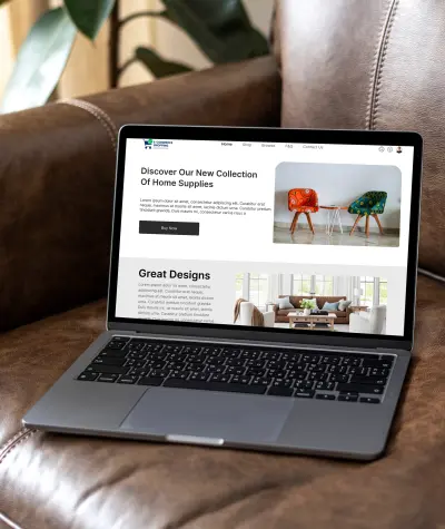 تصميم واجهة مستخدم ل E-commerce Furniture Landing Page