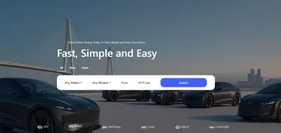 تنفيذ تصميم فيجما لموقع سيارات