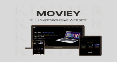 موقع Moviey متجاوب مع كل الاجهزة مع بعض التاثيرات