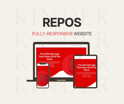 موقع Repos متجاوب مع كل الاجهزة مع بعض التاثيرات