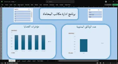 تصميم نظام لإدارة مكتب محاماة باستخدام اكسيل