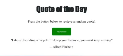 تطبيق اقتباسات – مشروع JavaScript