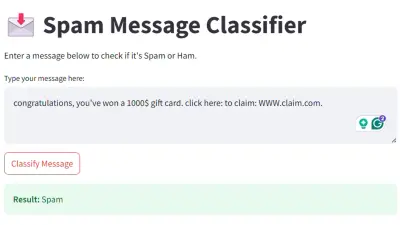 تصنيف رسائل SMS غير المرغوب فيها - NLP spam message classifier