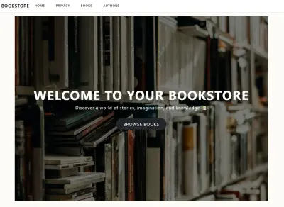 تصميم موقع BookStore