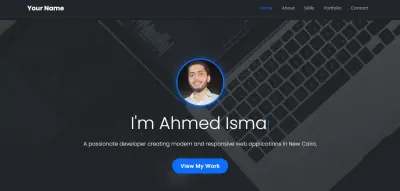 تصميم موقع شخصي Portfolio