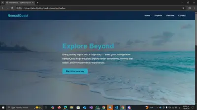 صفحة هبوط سياحية احترافية – NomadQuest