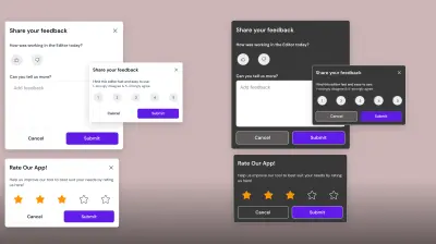 تصميم واجهة تقييم المستخدمين (Rating UI Design)