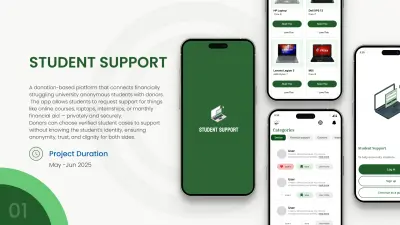 تصميم تطبيق لدعم الطلاب - UI/UX Designer