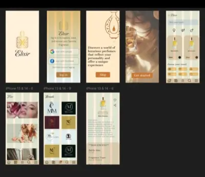 Elixir – Perfume Store App (Mobile UI)