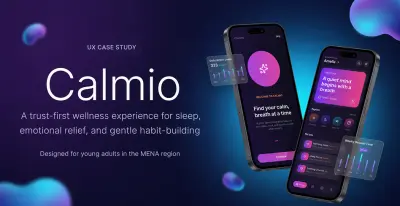 مشروع تصميم تطبيق Calmio للصحة النفسية والتأمل