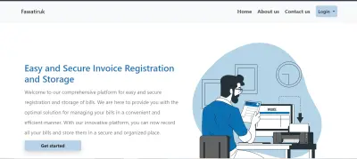 تطبيق ويب لإداراة الفواتير بين العميل والمتجر.