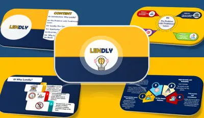 مشروع lendly (عرض تقديمي علي PowerPoint)