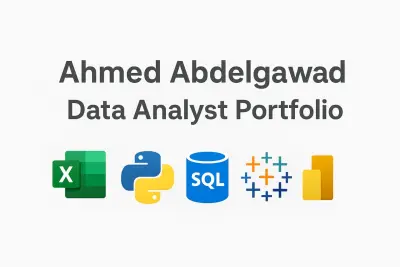 موقع Portfolio شخصي لعرض أعمال تحليل البيانات