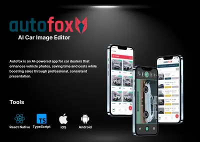 تطور تطبيق React Native لمشروع Autofox - AI Car Image Editor