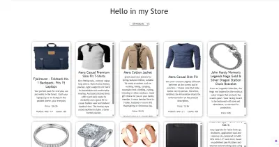 عمل موقع تسويقي (E-commerce) لعرض المنتجات