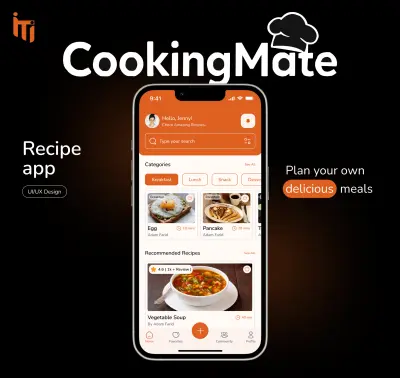 تصميم UI/UX لتطبيق موبايل