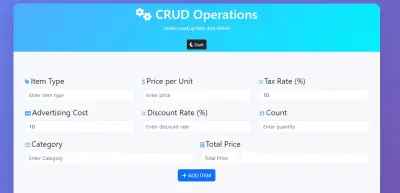 CRUD Operations App Using React
