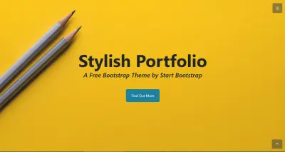 Stylish Portfolio – صفحة هبوط تفاعلية وعصرية