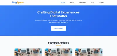 موقع مقالات رقمي لتجارب ومحتوى إبداعي