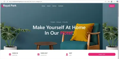 تصميم وتطوير موقع ويب لفندق (Hotel Website)