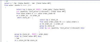 SQL Query – Database Analysis
