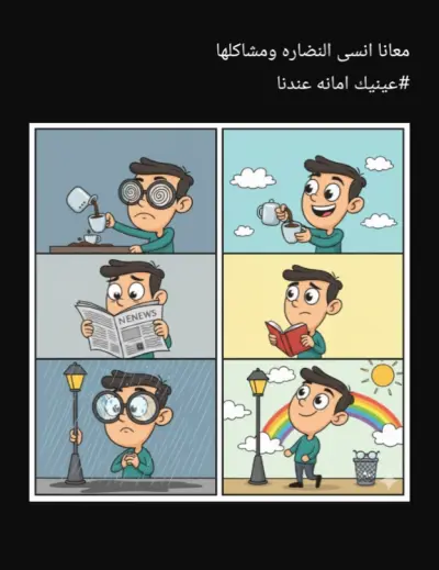 قول وداعاً للنضاره ومشاكل الابصار