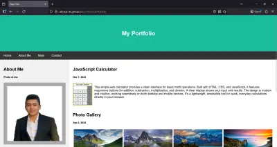 صفحة معرض أعمال إلكترونية
